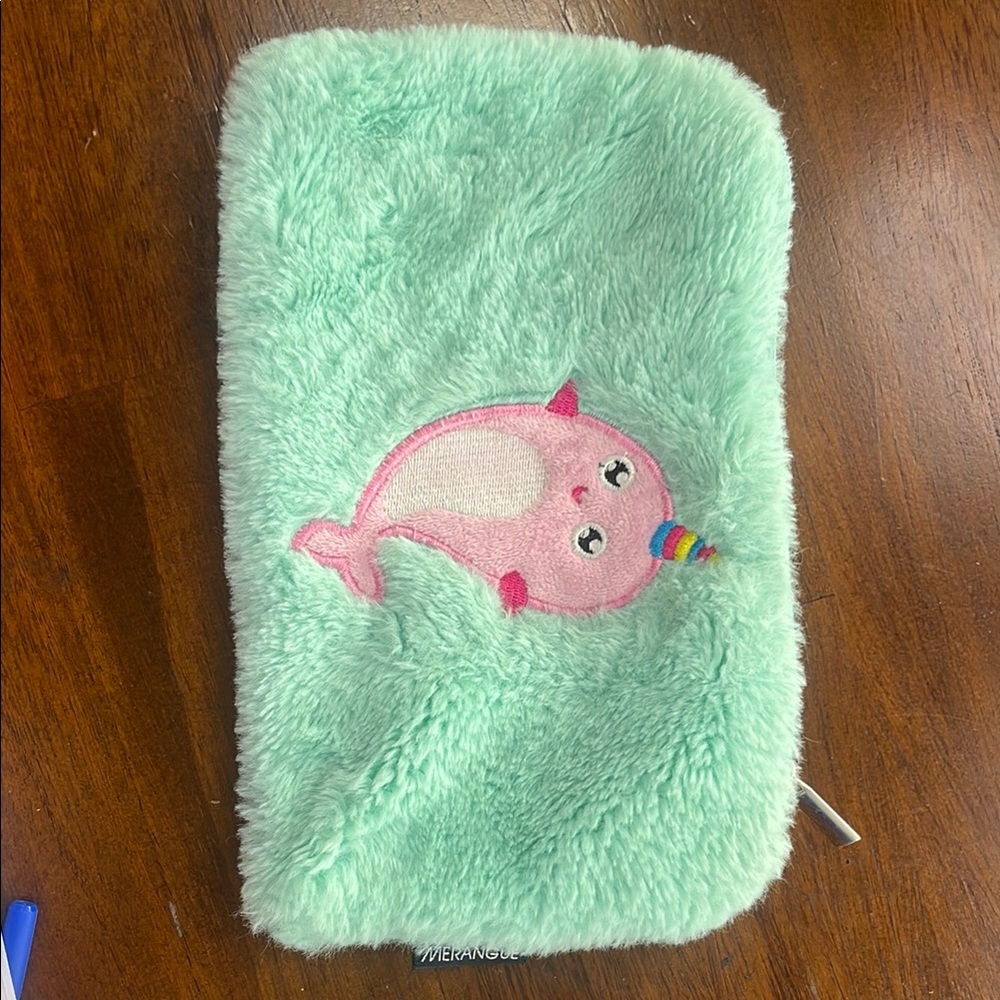Merangue Plush Narwhal Pencil Case